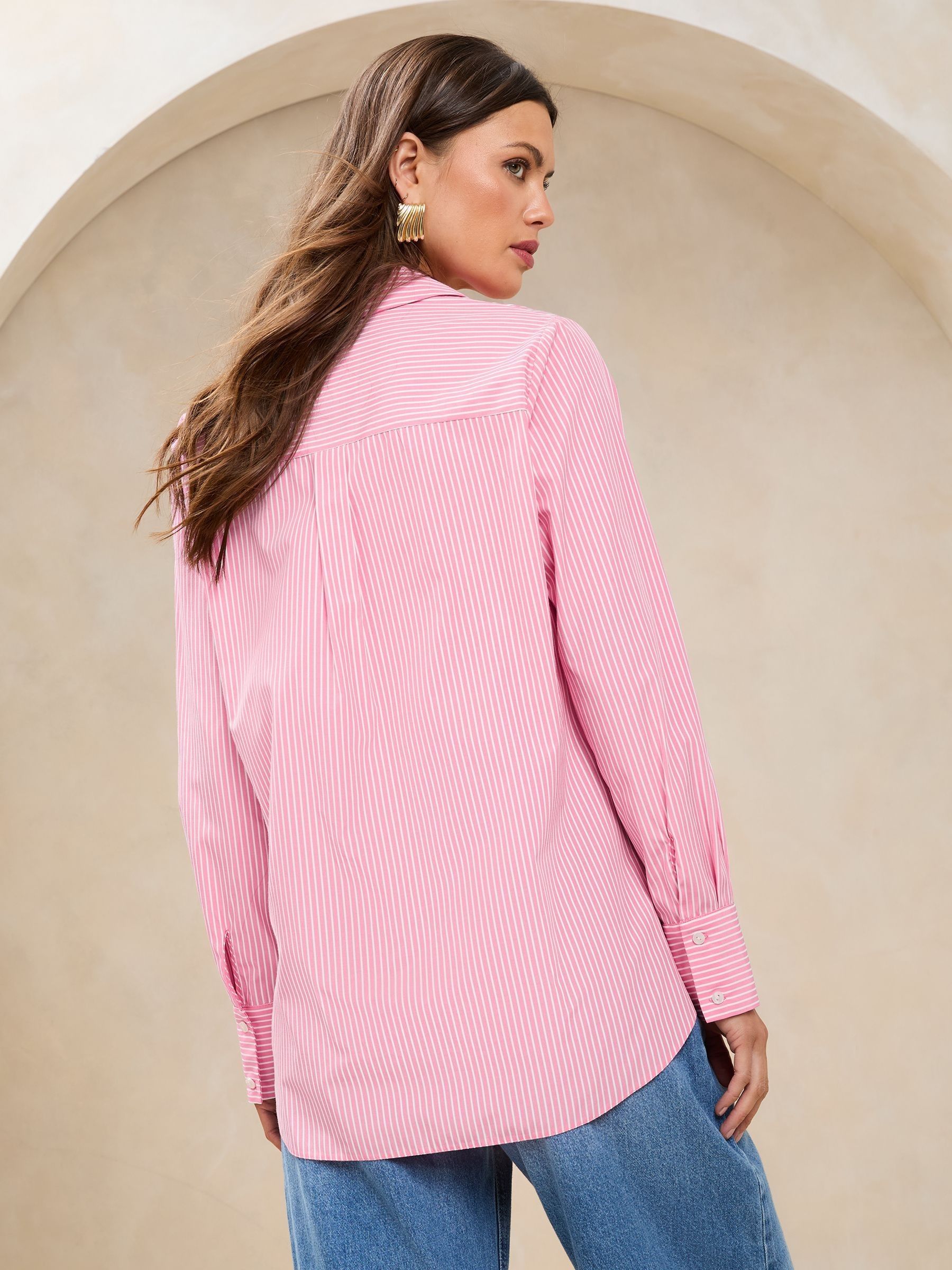 大きい割引 Buy USA Next from Shirt Poplin Stripe Pink Lipsy トップス