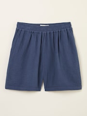 FatFace Dani Blue Doubles 100% Cotton Shorts - Image 1 of 5