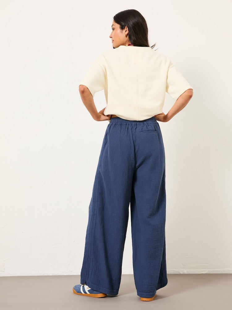 FatFace Dani Blue Doubles Trousers - Image 2 of 6