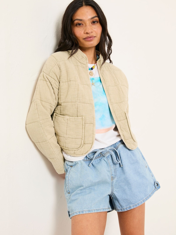 FatFace Quilted 100% Cotton Jacket - Bild 1 von 7 FatFace Quilted 100% Cotton Jacket - Bild 1 von 7