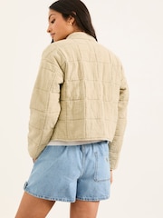 FatFace Quinn Ivory Quilted 100% Cotton Jacket - Image 2 of 7