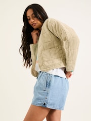 FatFace Quinn Ivory Quilted 100% Cotton Jacket - Image 5 of 7