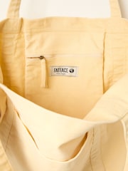 FatFace Astrid Lemon Yellow Pocket 100% Cotton Tote Bag - Image 2 of 2