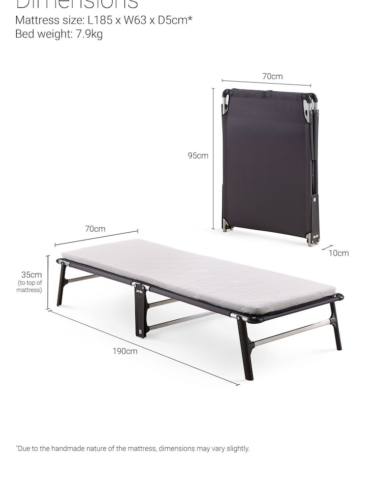 Jay-Be Beds Compact Folding Bed with e-Fibre Mattress - Image 7 of 7