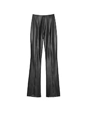 Victoria's Secret Black Faux Leather Flare Leggings - Image 4 of 4