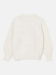 Angel & Rocket Cream Shanti Smiley Face Jumper - Image 4 of 4