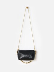 Oliver Bonas Black Alexis Chainmail Cross-Body Bag - Image 2 of 6