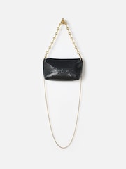 Oliver Bonas Black Alexis Chainmail Cross-Body Bag - Image 4 of 6