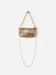 Oliver Bonas Gold Alexis Chainmail Cross-Body Bag - Image 3 of 6