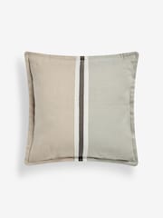 Sage Green 50 x 50cm Indoor Outdoor Stripe Cushion - Image 4 of 6