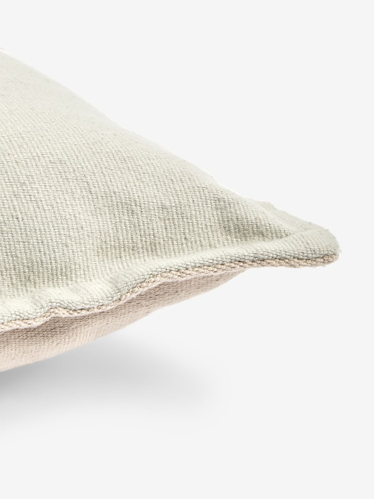 Sage Green 50 x 50cm Indoor Outdoor Stripe Cushion - Image 6 of 6