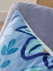 Abstract Floral Printed Cushion - Image 2 of 5