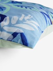 Abstract Floral Printed Cushion - Image 5 of 5