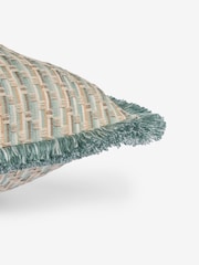 Woven Semi Plain Fringe Cushion - Изображение 5 из 5