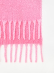 Oliver Bonas Pink Speckled Heavyweight Scarf - Image 3 of 5