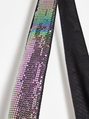 Oliver Bonas Green Metallic Chainmail Tote Bag - Image 4 of 6