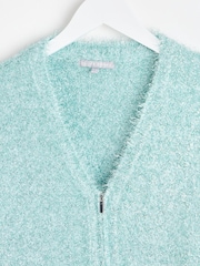 Oliver Bonas – mintfarbene, glitzernde Strickjacke - Bild 3 von 6