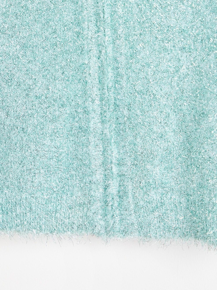 Oliver Bonas – mintfarbene, glitzernde Strickjacke - Bild 6 von 6