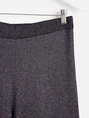 Oliver Bonas Blue Sparkly Wide Leg Trousers - Image 4 of 6