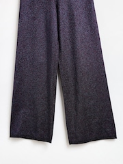 Oliver Bonas Blue Sparkly Wide Leg Trousers - Image 6 of 6