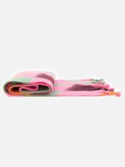 Oliver Bonas Pink Geometric Twist Tassel Heavyweight Scarf - Image 2 of 5