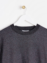 Oliver Bonas Blue Sparkly T-Shirt - Image 3 of 6
