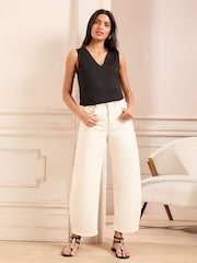 Love & Roses Black V-Neck Jersey Vest - Image 3 of 4