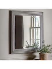 Gallery Home Silver Wells Square Mirror - Image 1 of 3