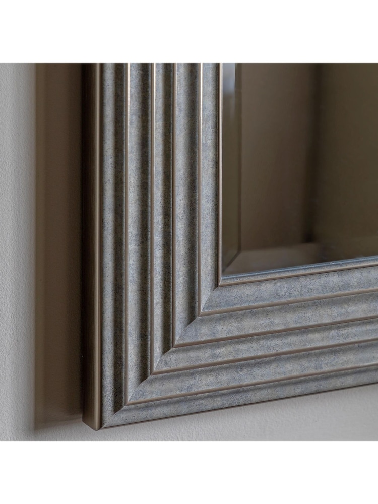 Gallery Home Silver Wells Square Mirror - Image 2 of 3
