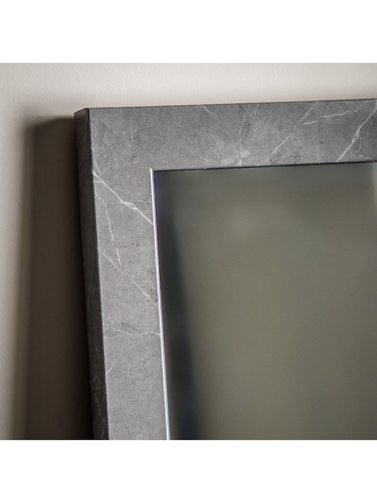 Gallery Home Grey Wesson Tall Marbled Mirror - Image 2 of 6 Gallery Home Grey Wesson Tall Marbled Mirror - Image 2 of 6
