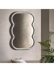 Gallery Home Cream Brantley Curved Rectangle Mirror - Image 8 of 9