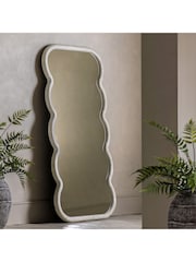 Gallery Home Cream Brantley Curved Leaner Mirror - Image 1 of 6
