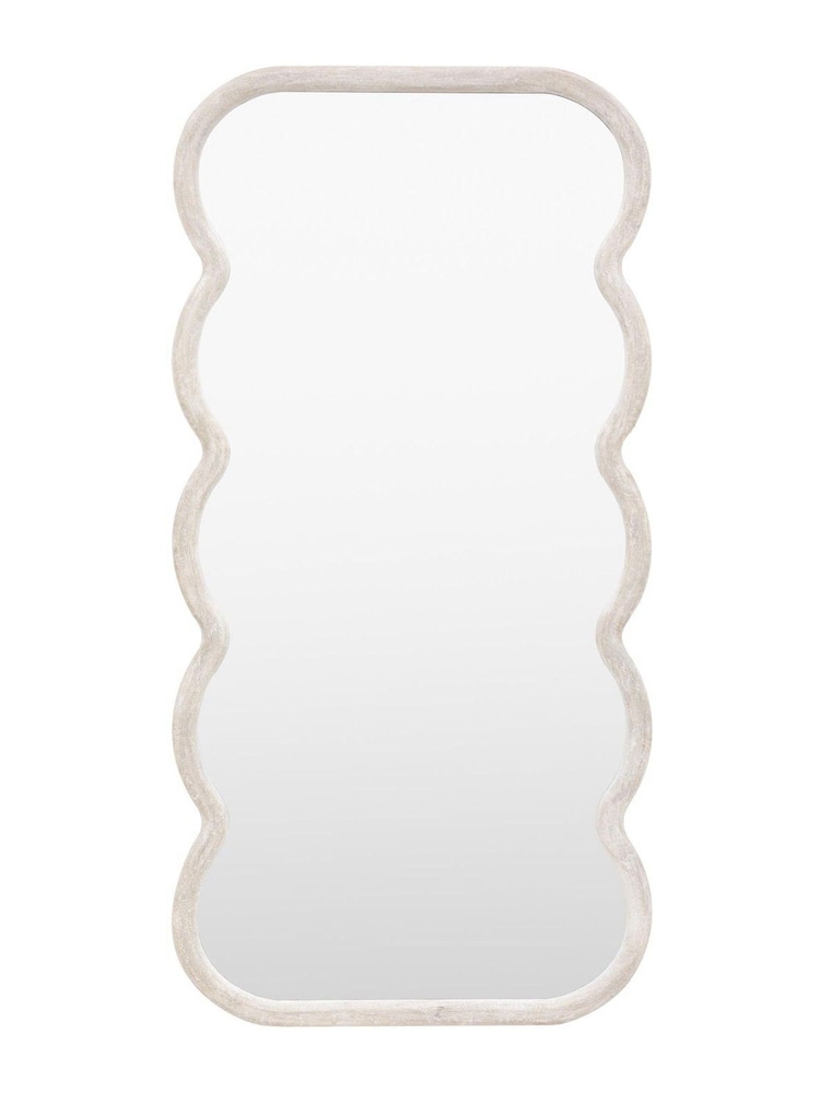 Gallery Home Cream Brantley Curved Leaner Mirror - Image 8 of 8