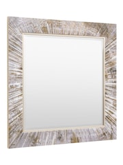 Gallery Home Silver Merrick Square Mirror - Image 2 of 4