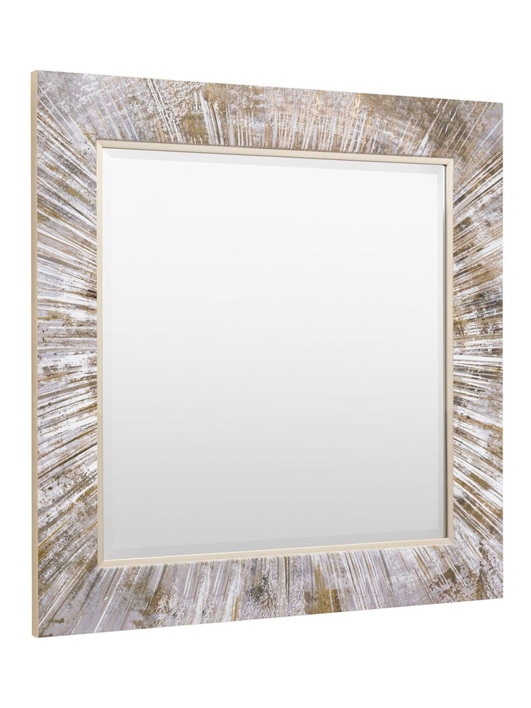 Gallery Home Silver Merrick Square Mirror - Image 2 of 4