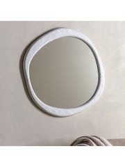Gallery Home Cream Brantley Pebble Mirror - Image 2 of 4