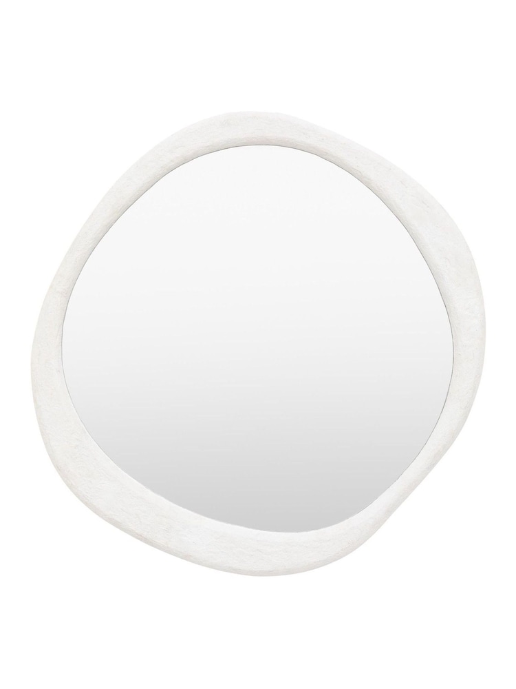 Gallery Home Cream Brantley Pebble Mirror - Image 4 of 4