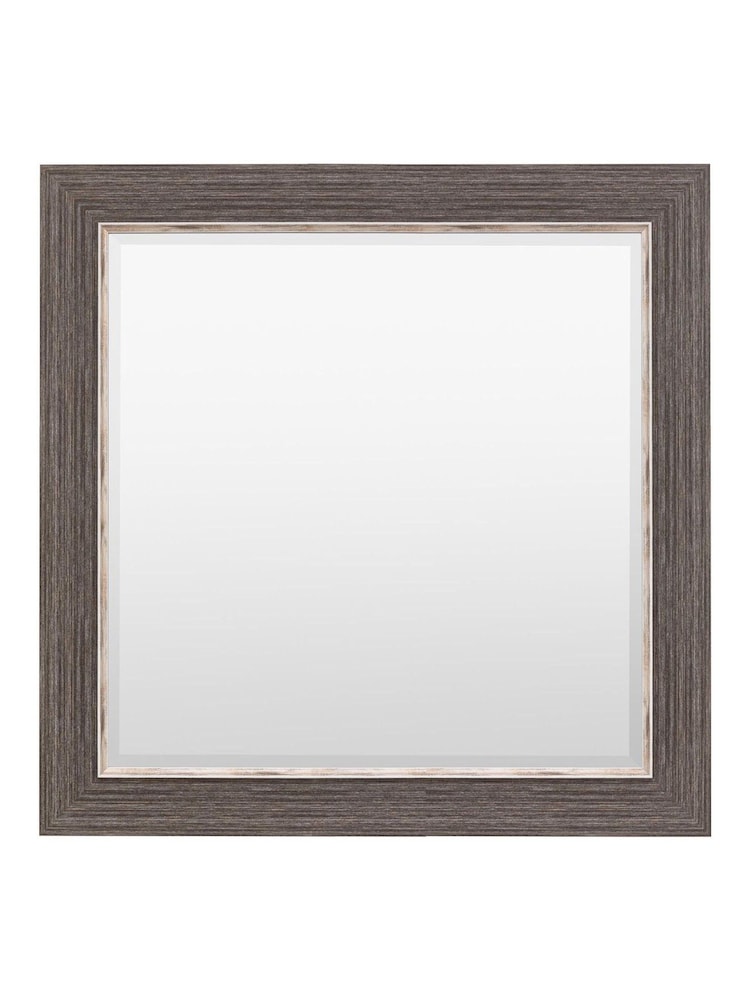 Gallery Home Silver Caspian Square Mirror - Image 1 of 3