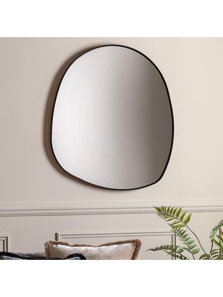 Gallery Home Black Axel Pebble Mirror 89 x 84 cm - Image 1 of 3