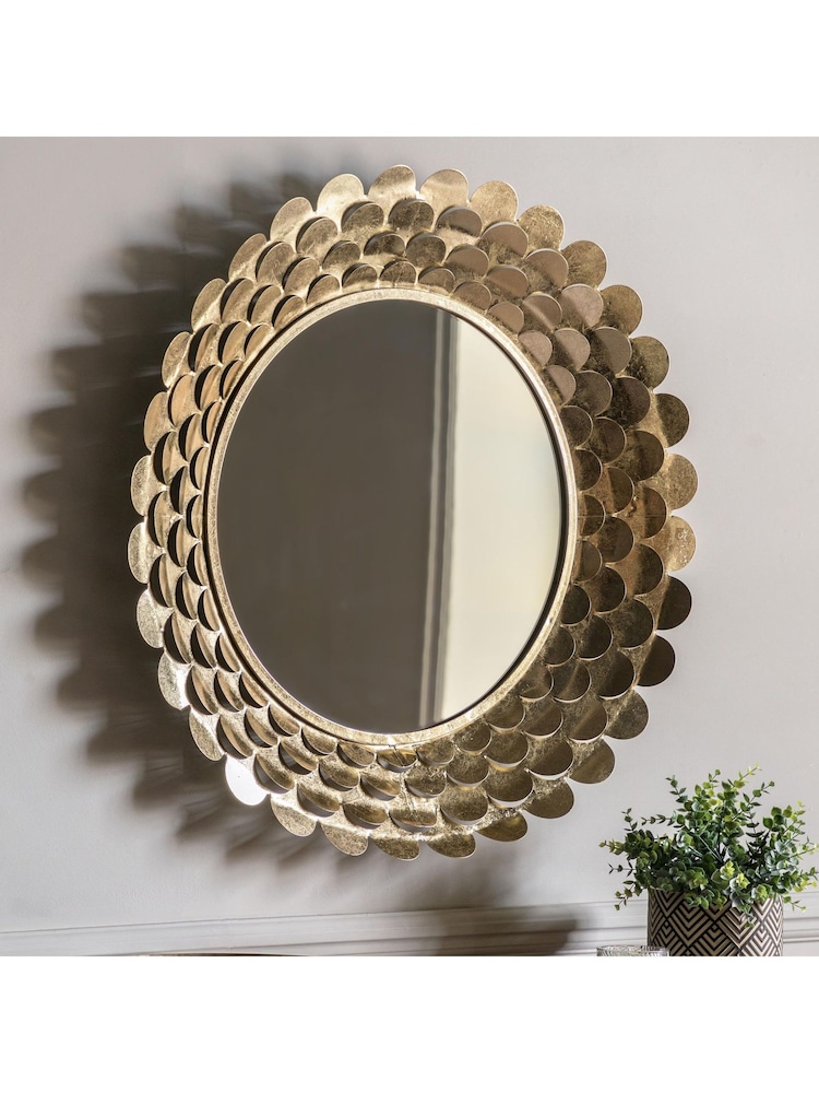 Gallery Home Gold Avi Mirror - Image 1 of 3 Gallery Home Gold Avi Mirror - Image 1 of 3