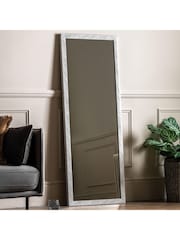 Gallery Home White Wesson Tall Marbled Mirror - Image 1 of 6