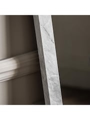 Gallery Home White Wesson Tall Marbled Mirror - Image 3 of 6