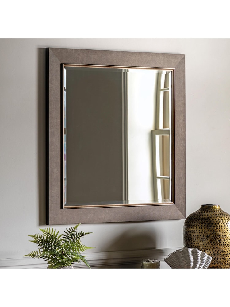 Gallery Home Bronze Caspian Square Mirror - Image 1 of 3