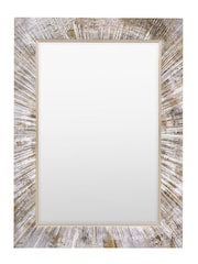 Gallery Home Silver Merrick Rectangle Mirror - Image 4 of 8