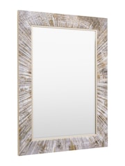 Gallery Home Silver Merrick Rectangle Mirror - Image 6 of 8