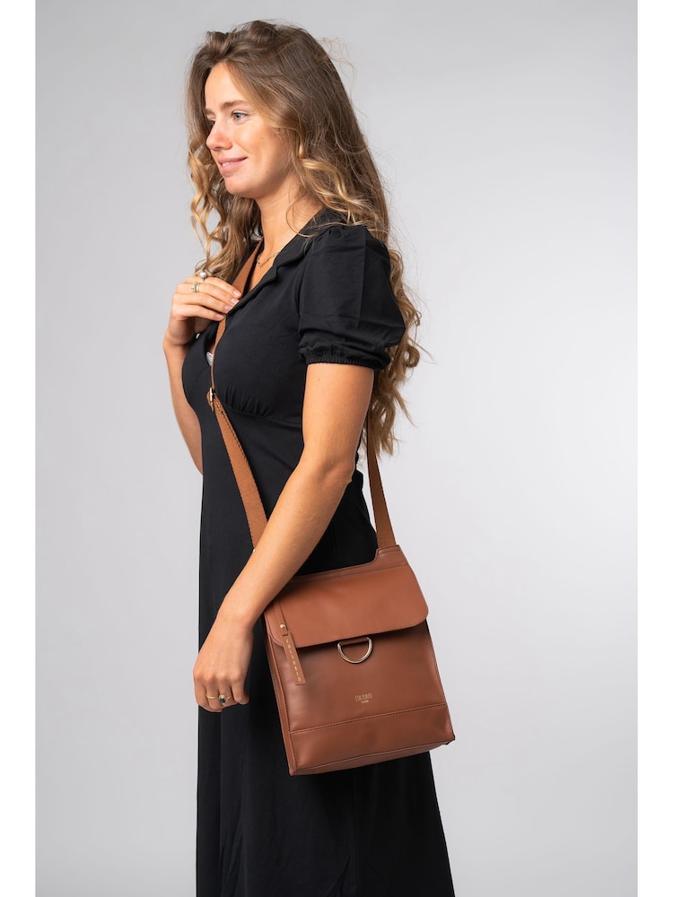 Cultured London Covent Leather Cross Body Brown Bag - Image 7 of 7