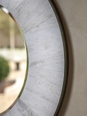 Gallery Home Cream Kole Round Mirror - Image 4 of 5