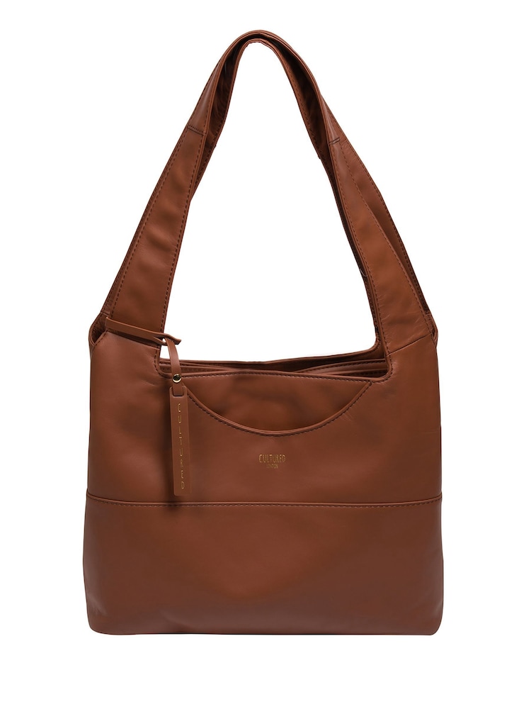 Cultured London Ariel Leather Shoulder Bag - Image 1 of 6
