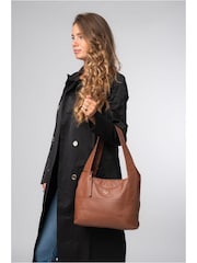 Cultured London Ariel Leather Shoulder Bag - Image 5 of 6