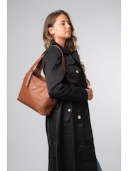 Cultured London Ariel Leather Shoulder Bag - Image 6 of 6